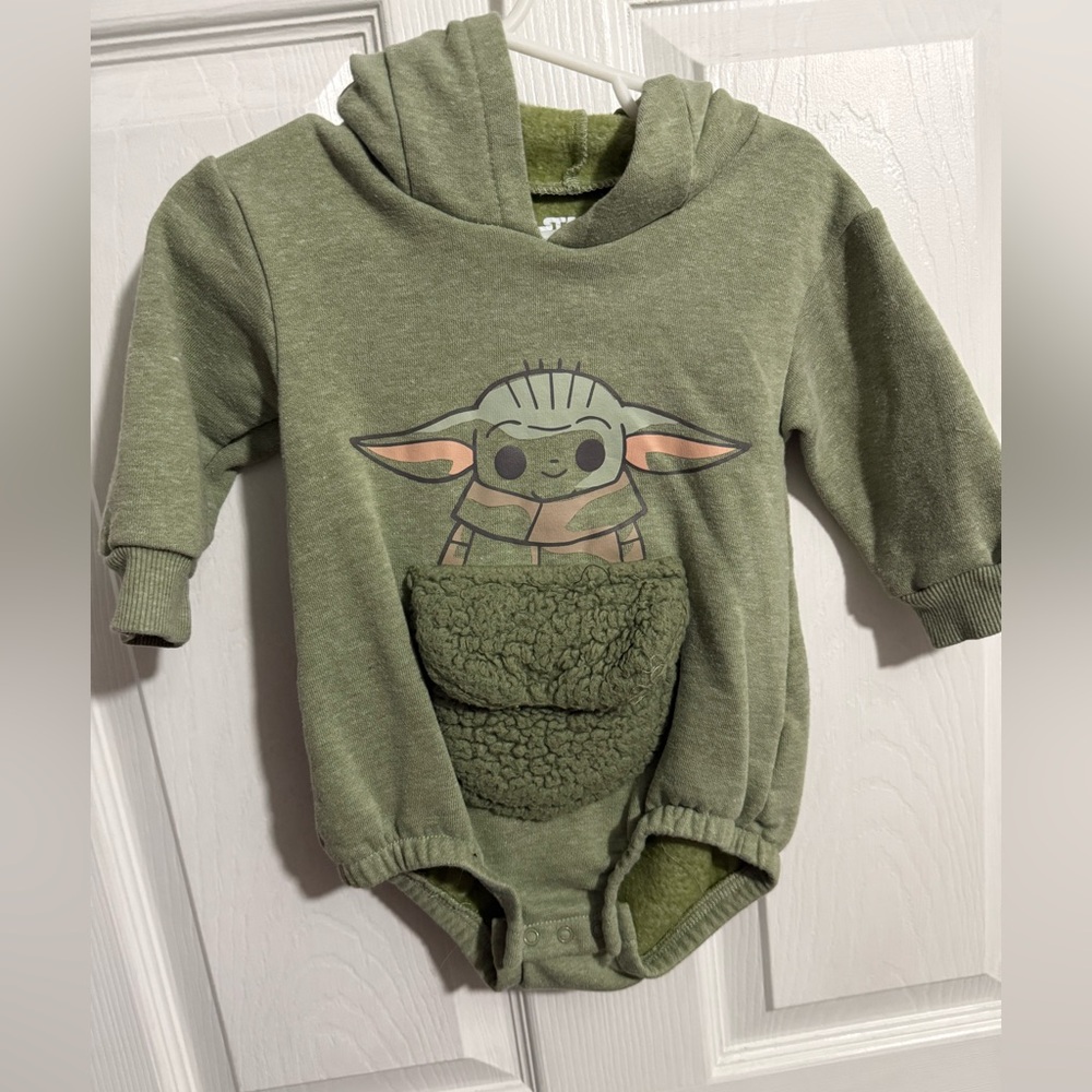 Green Baby Yoda Kids One Piece